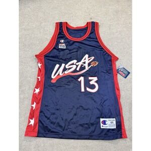 VTG NWT Shaquille O'Neal 1996 Team USA #13 Champion Basketball Jersey Size 44